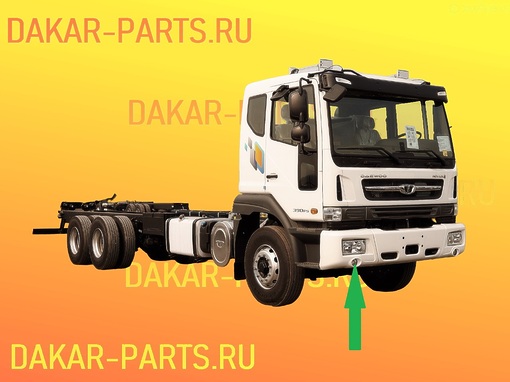 Противотуманная фара правая Daewoo Ultra Novus круглая 3831000600 38310-00600